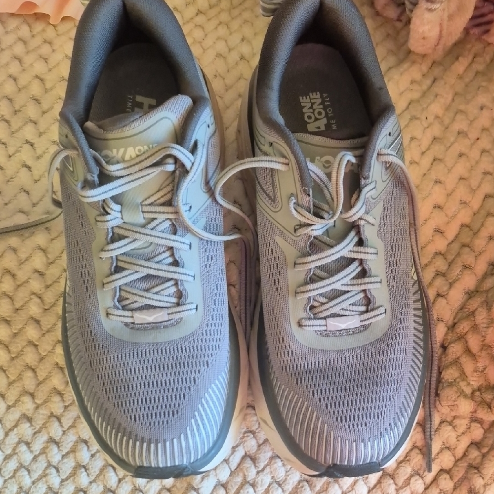 Hoka One One Gray Athletic Shoes